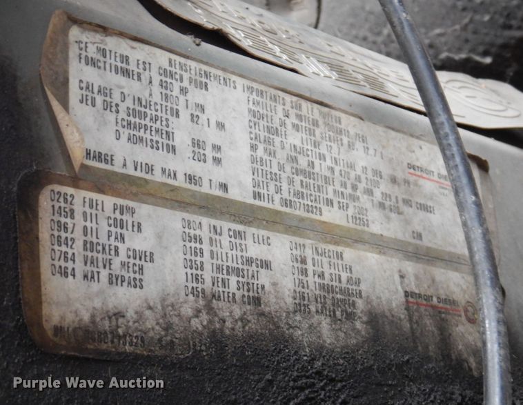 image for item JL9893 2003 Sterling A-Line  semi truck