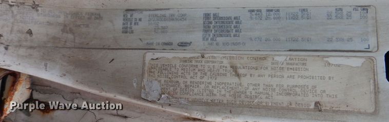 image for item JL9893 2003 Sterling A-Line  semi truck