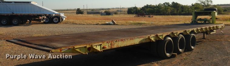 image for item KO9919 1977 Load Craft IMP-14T  tilt deck equipment trailer