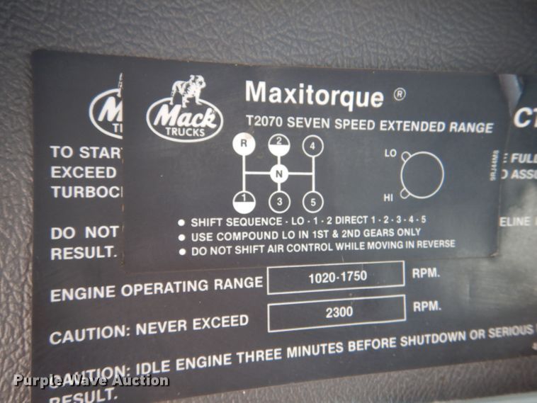 image for item LU9608 1989 Mack R690ST  semi truck