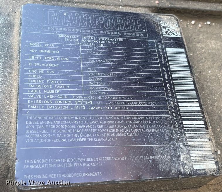 image for item MR9410 2012 International ProStar  semi truck