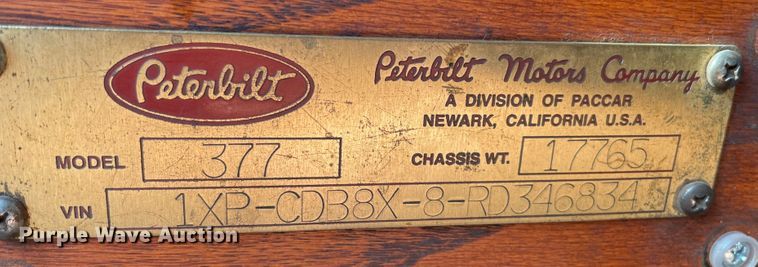 image for item MR9412 1994 Peterbilt 377  dump truck