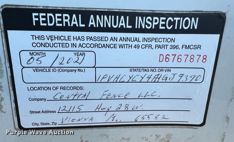 image for item MR9915 2015 Freightliner Business Class M2  flatbed truck