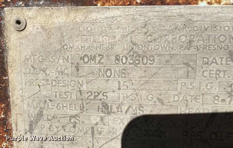 image for item MR9940 1978 Freuhauf  pneumatic dry bulk trailer