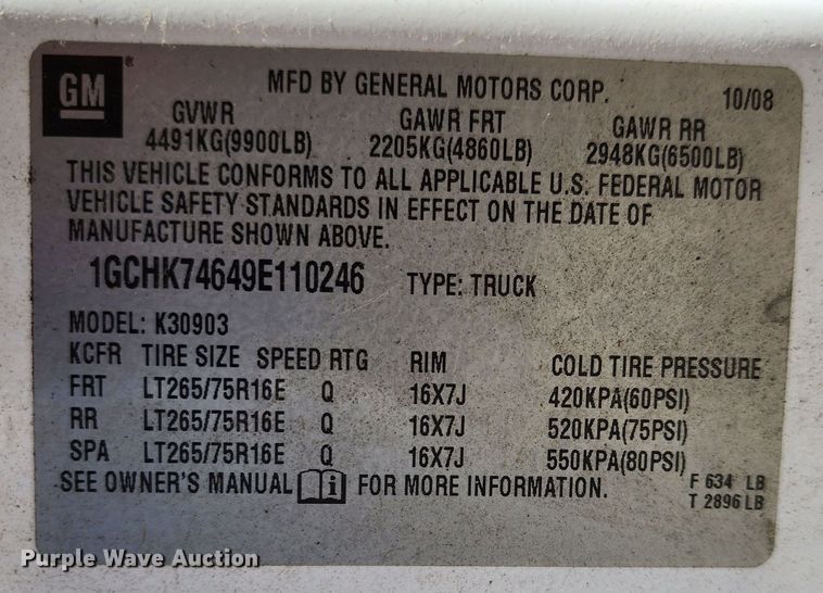 image for item DC6182 2009 Chevrolet Silverado 3500HD  pickup truck