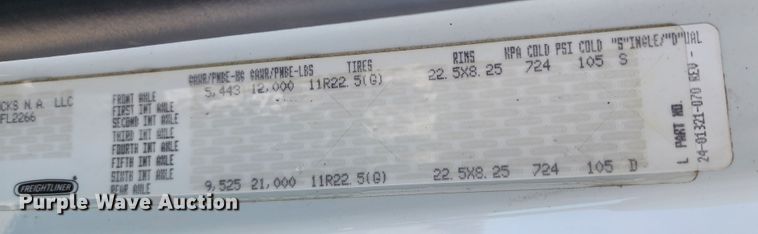 image for item DC6196 2014 Freightliner M2 106  street sweeper truck