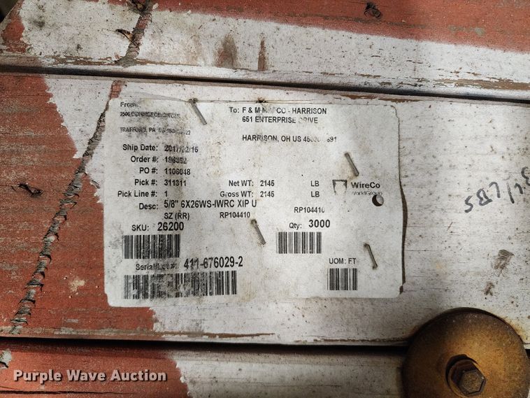 image for item DM4750 5/8" steel cable spool