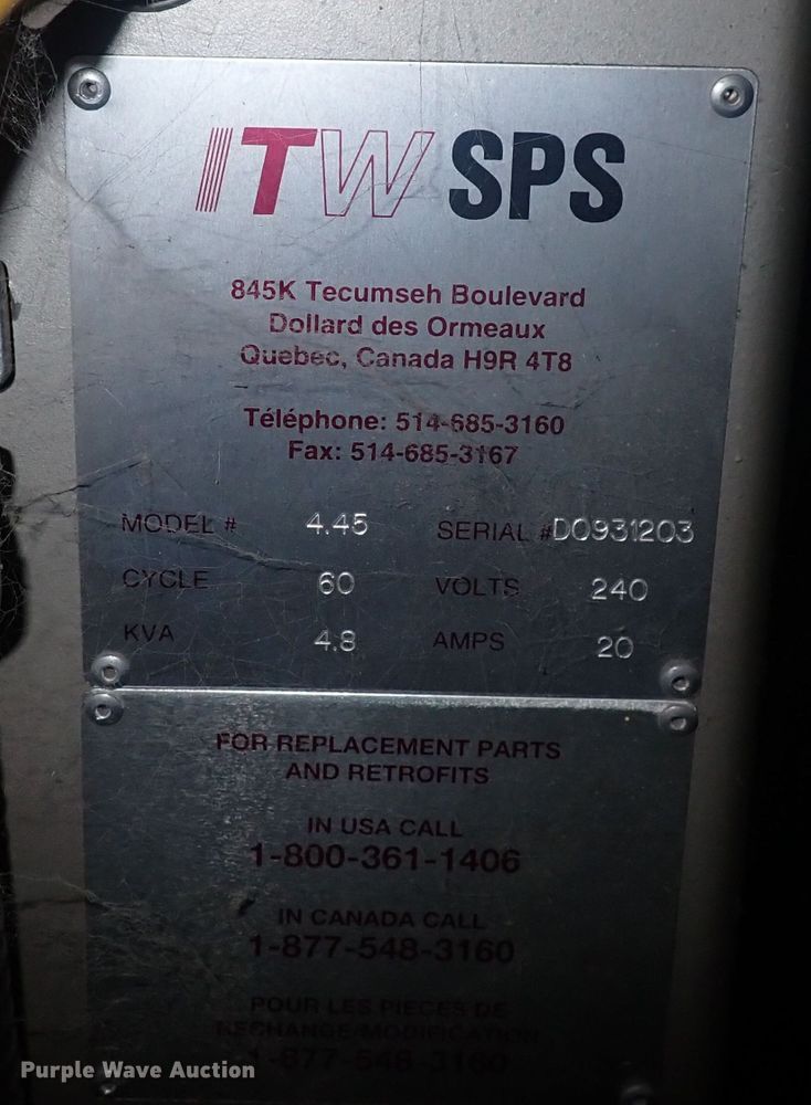 image for item DQ2984 ITW Mima 4.45  shrink wrap machine