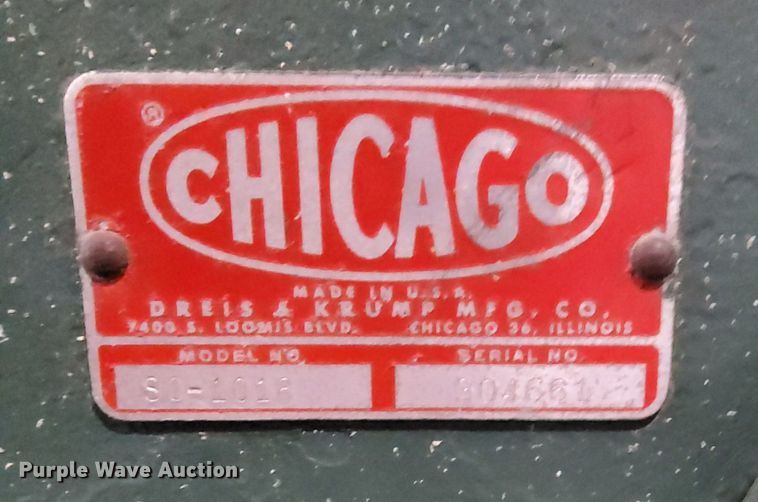 image for item DR0578 Chicago SC-1018  10' metal brake