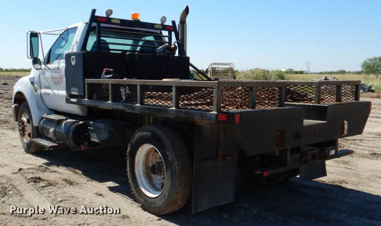 image for item DR2070 2012 Ford F750 Super Duty  flatbed truck