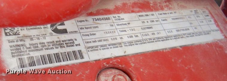 image for item DR2070 2012 Ford F750 Super Duty  flatbed truck