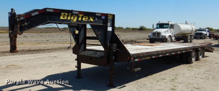 image for item DR2071 2013 Big Tex 25GN  equipment trailer