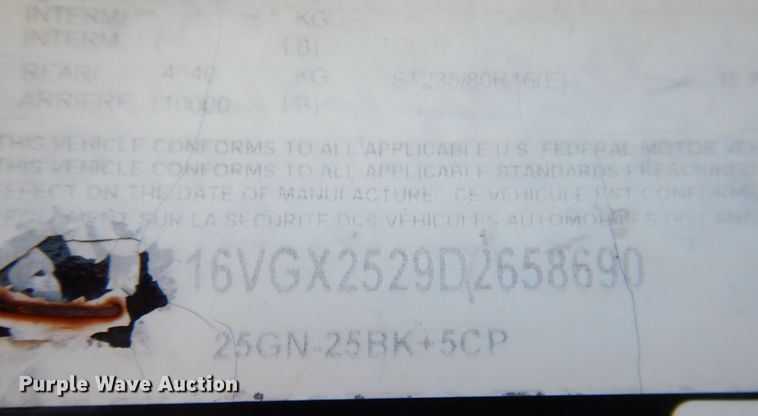 image for item DR2071 2013 Big Tex 25GN  equipment trailer