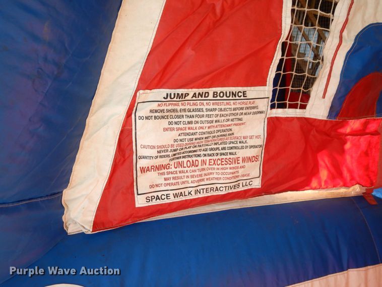 image for item DS1482 2001 Space Walk Interactive  clown face bounce house