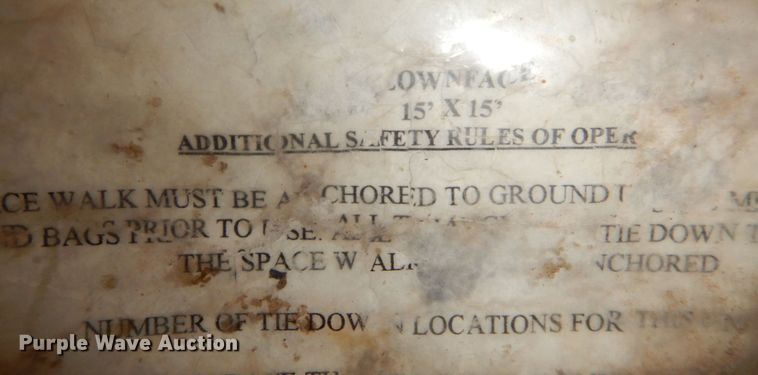 image for item DS1482 2001 Space Walk Interactive  clown face bounce house