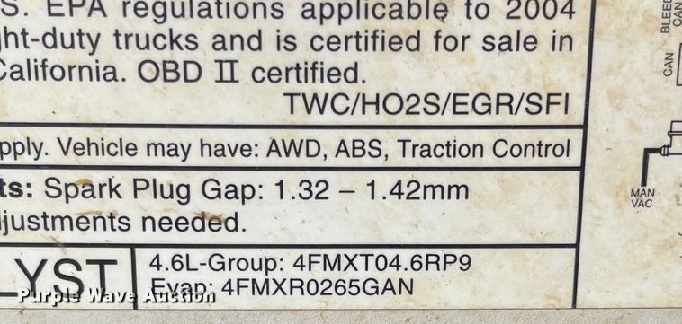 image for item JD9214 2004 Ford E150  van