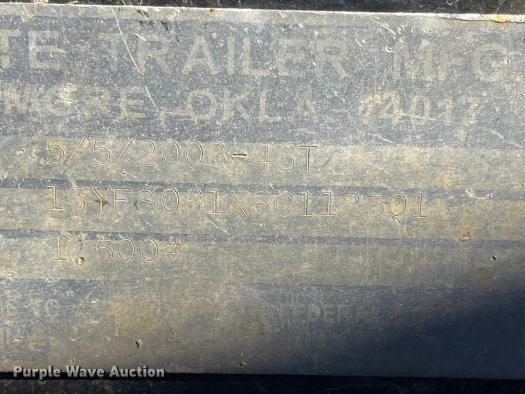 image for item JD9217 2008 Starlite  tilt deck utility trailer