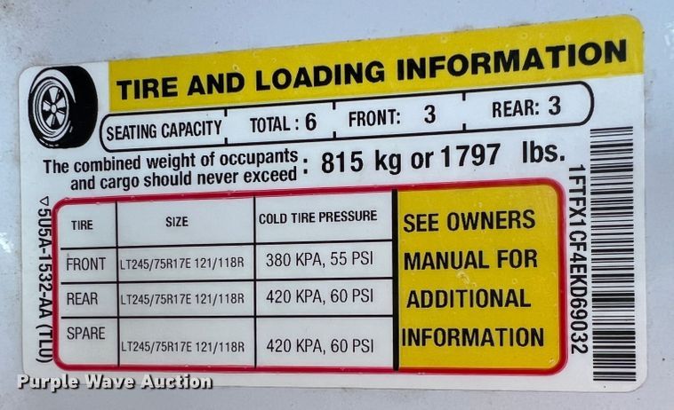 image for item KF9898 2014 Ford F150  SuperCab pickup truck