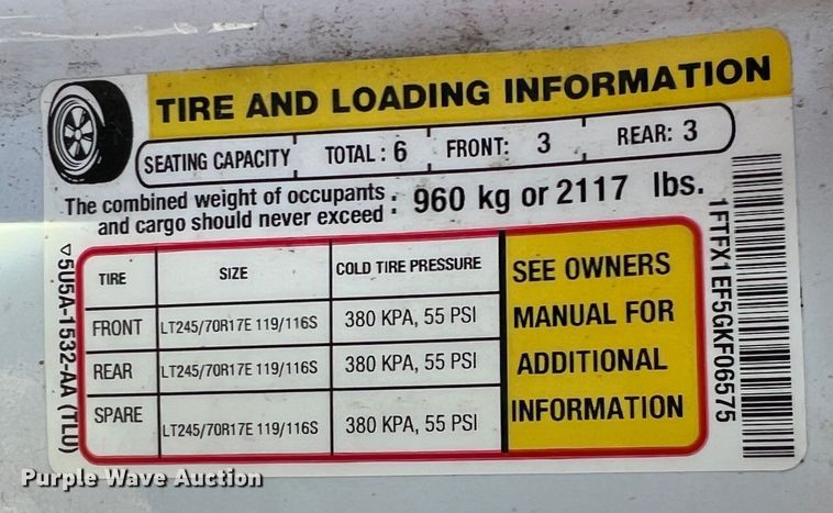 image for item KF9909 2016 Ford F150  SuperCab pickup truck