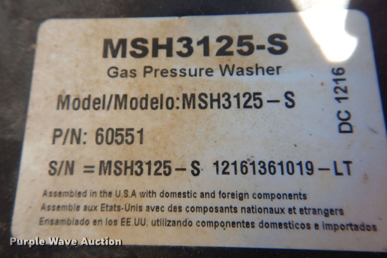 image for item KO9822 (2) Simpson pressure washers