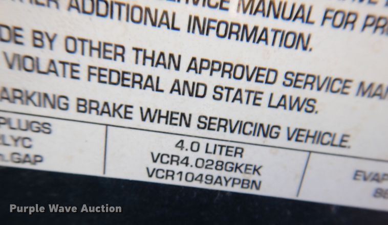 image for item KW9404 1997 Jeep Wrangler  SUV