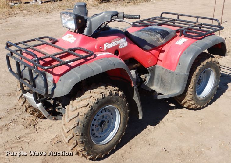 1995 Honda Foreman 400 ATV in Plains, KS Item LG9299 sold Purple Wave