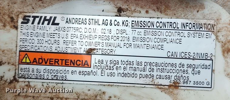 image for item LK9284 Stihl GS461  concrete saw