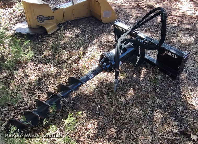 image for item LK9953 Kubota SA35  skid steer auger