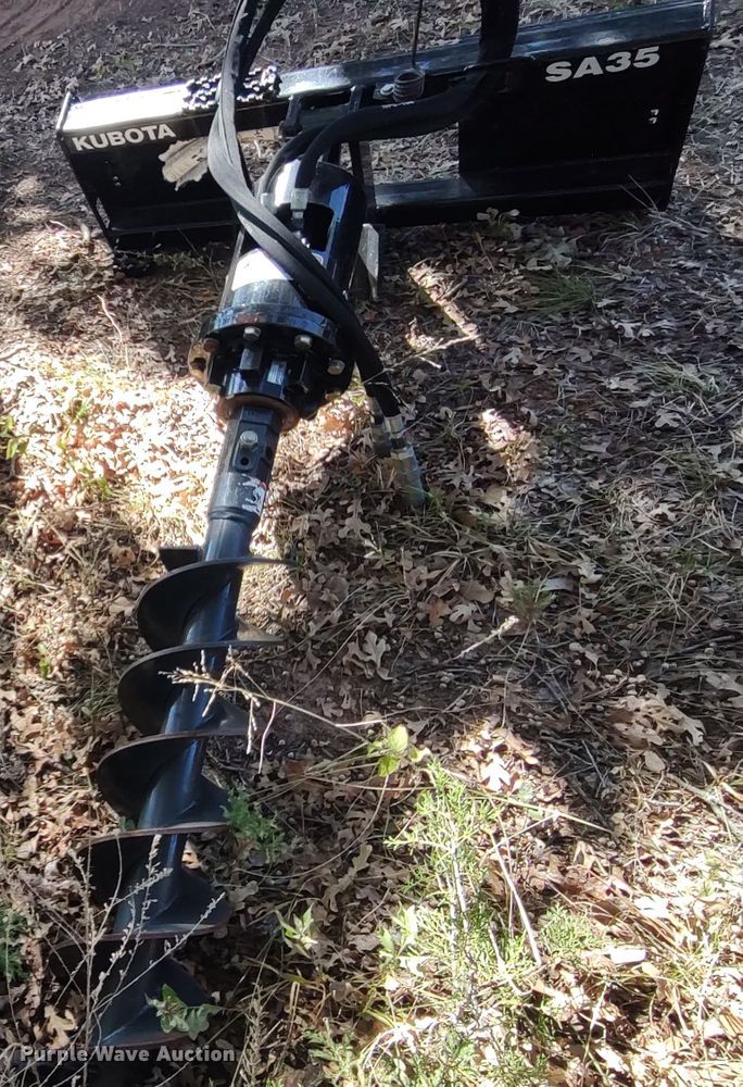 Kubota SA35 skid steer auger in Jones, OK Item LK9953 sold Purple Wave