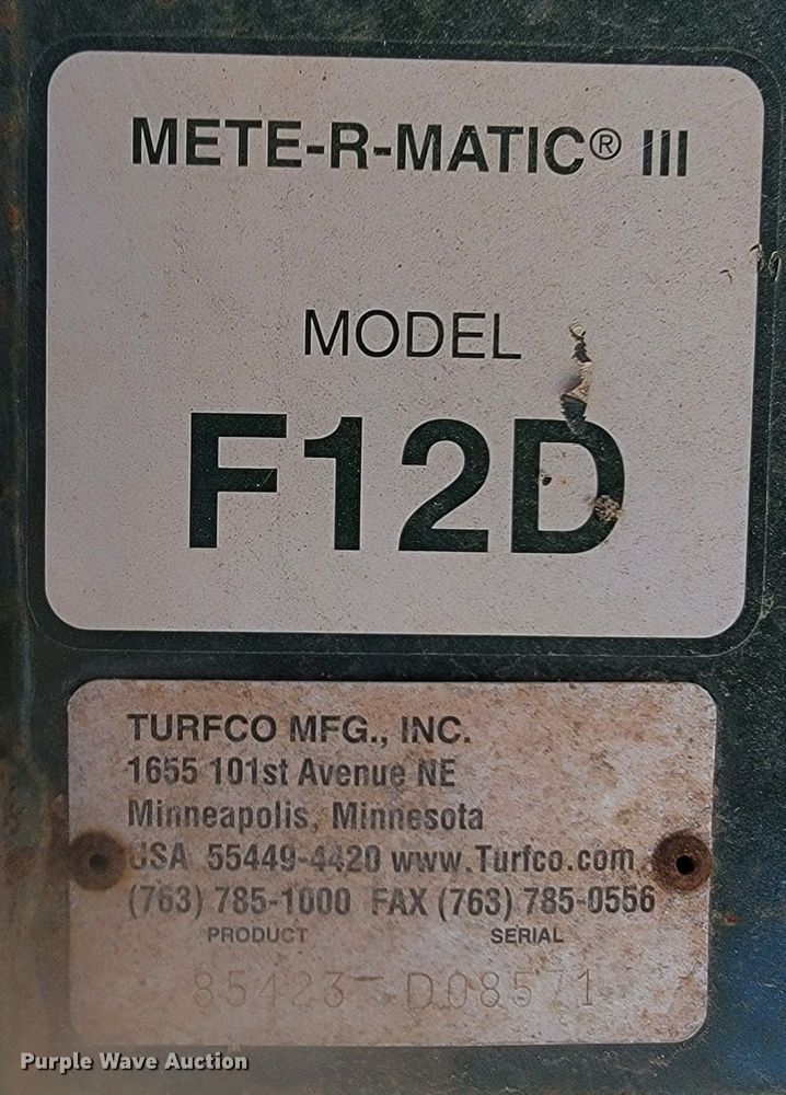 image for item LL9627 Turfco F12D  top dresser