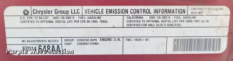 image for item LR9036 2012 Jeep Compass Latitude  SUV