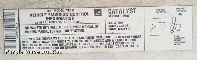 image for item LR9038 2006 Chevrolet Impala