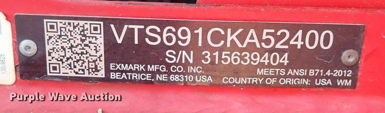 image for item LU9498 Exmark VTS691CKA52400  ZTR lawn mower