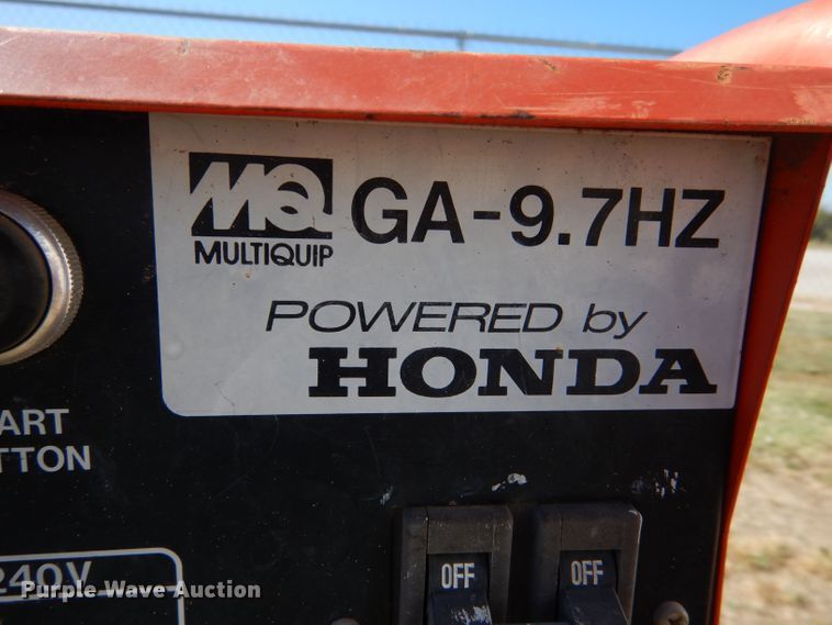 image for item LU9663 Multiquip GA-9.7HZ  generator