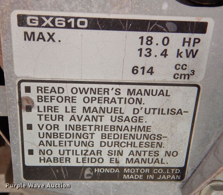 image for item LU9663 Multiquip GA-9.7HZ  generator