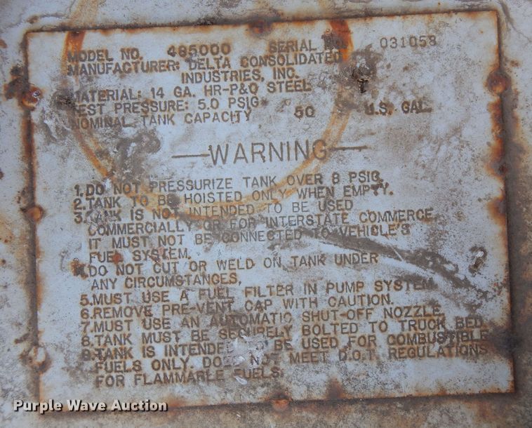 image for item LU9666 Delta 485000  fuel tank