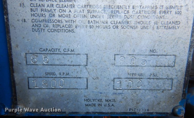 image for item LU9676 Worthington  air compressor