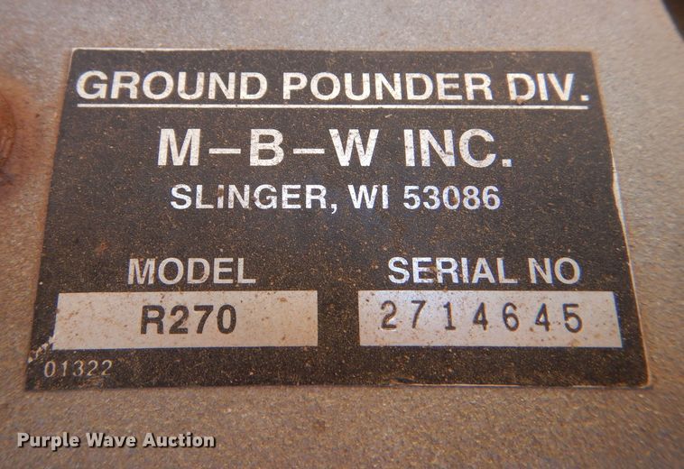 image for item LU9679 (4) M-B-W plate compactors