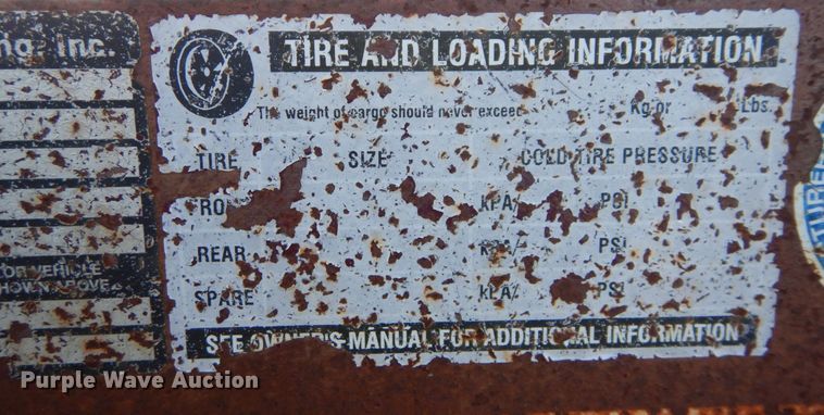 image for item LY9221 2009 Neal Manufacturing  utility trailer