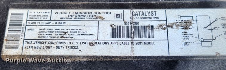 image for item MK9348 2001 GMC Sierra 1500  Ext. Cab pickup truck