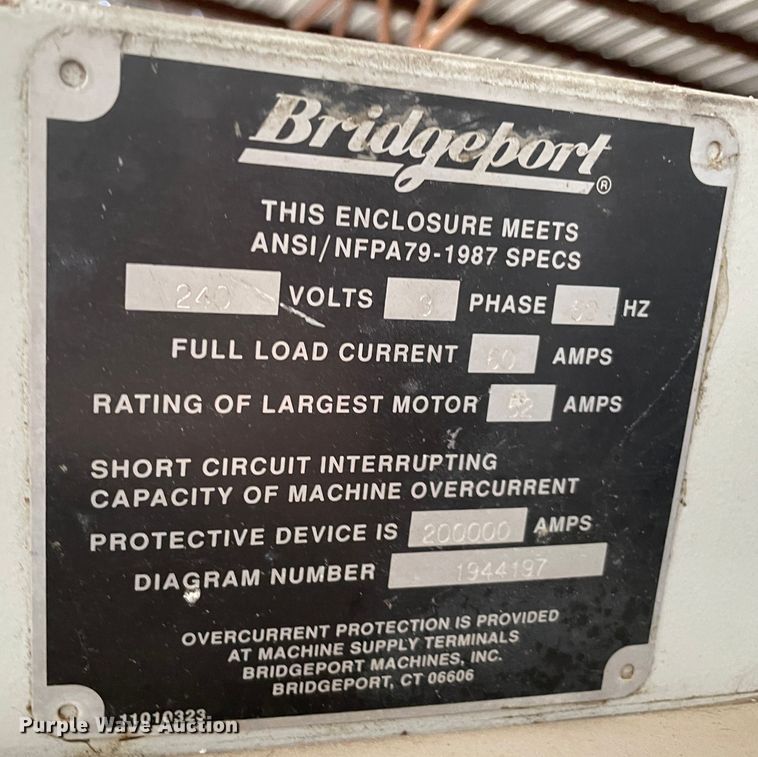 image for item MR9401 Bridgeport EZ Path II  lathe