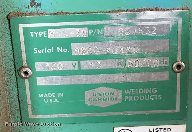 image for item MR9444 Linde MIG-35  welder