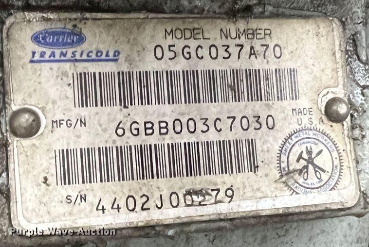 image for item MR9964 Carrier NDL93NN0-CM-0  refrigeration unit