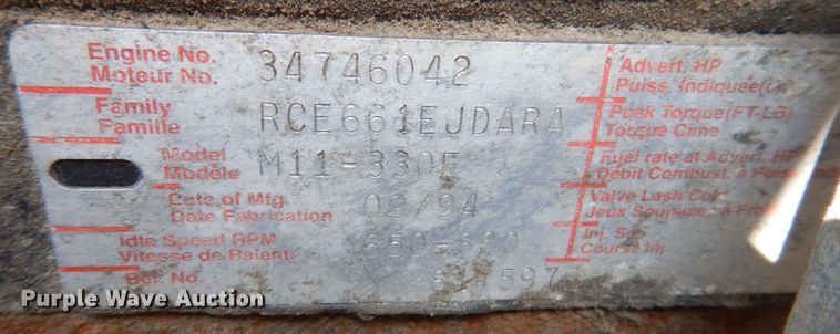 image for item MW9304 1995 White GMC WG  fertilizer delivery truck