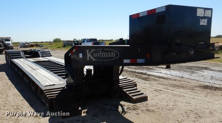 image for item DJ0823 2012 Kaufman  lowboy equipment trailer