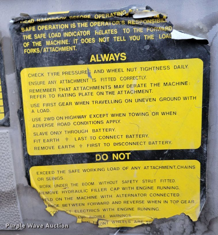 image for item DM8087 JCB 530 BHL  telehandler