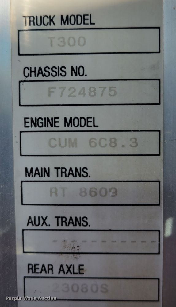 image for item DM8090 1996 Kenworth T300  dump truck