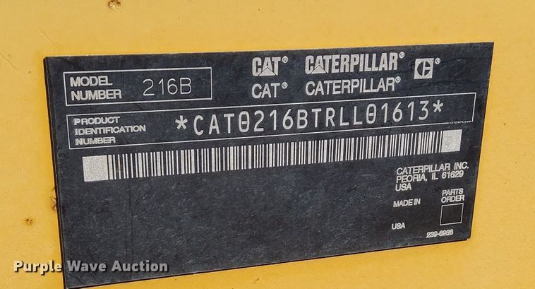 image for item DN6897 2005 Caterpillar 216B  skid steer loader