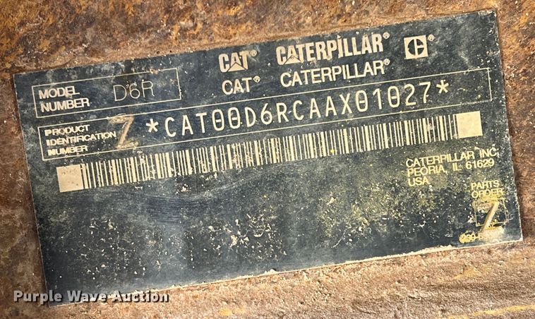 image for item DO8816 2005 Caterpillar D6R XL Series II  dozer
