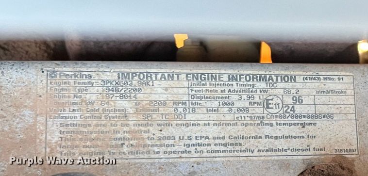 image for item DO8819 2003 Caterpillar 420D  backhoe